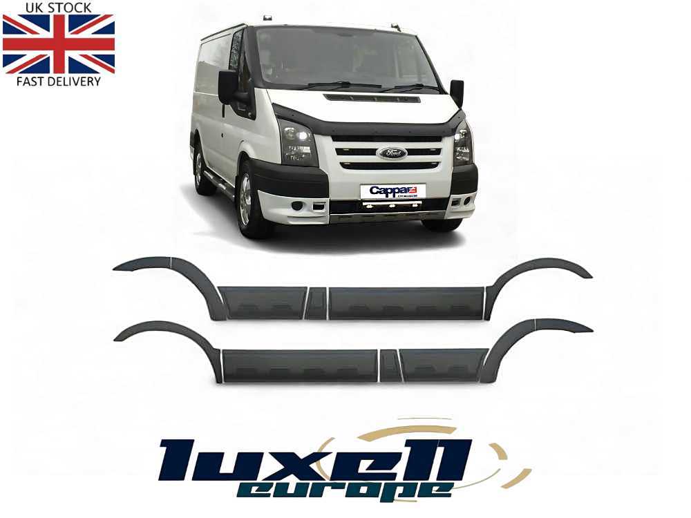Ford Transit 2006 - 2013 Long Chassis 14 - Piece Fender and Door Covering Set - Luxell Europe