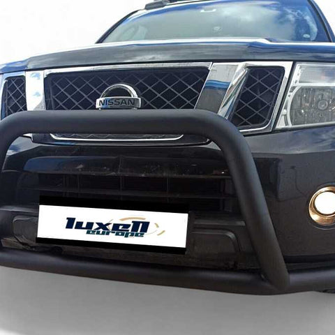 Front Nudge A - Bar Bull Bar - Black, 76mm - Fits Nissan Navara 2016 - Onwards - Luxell Europe