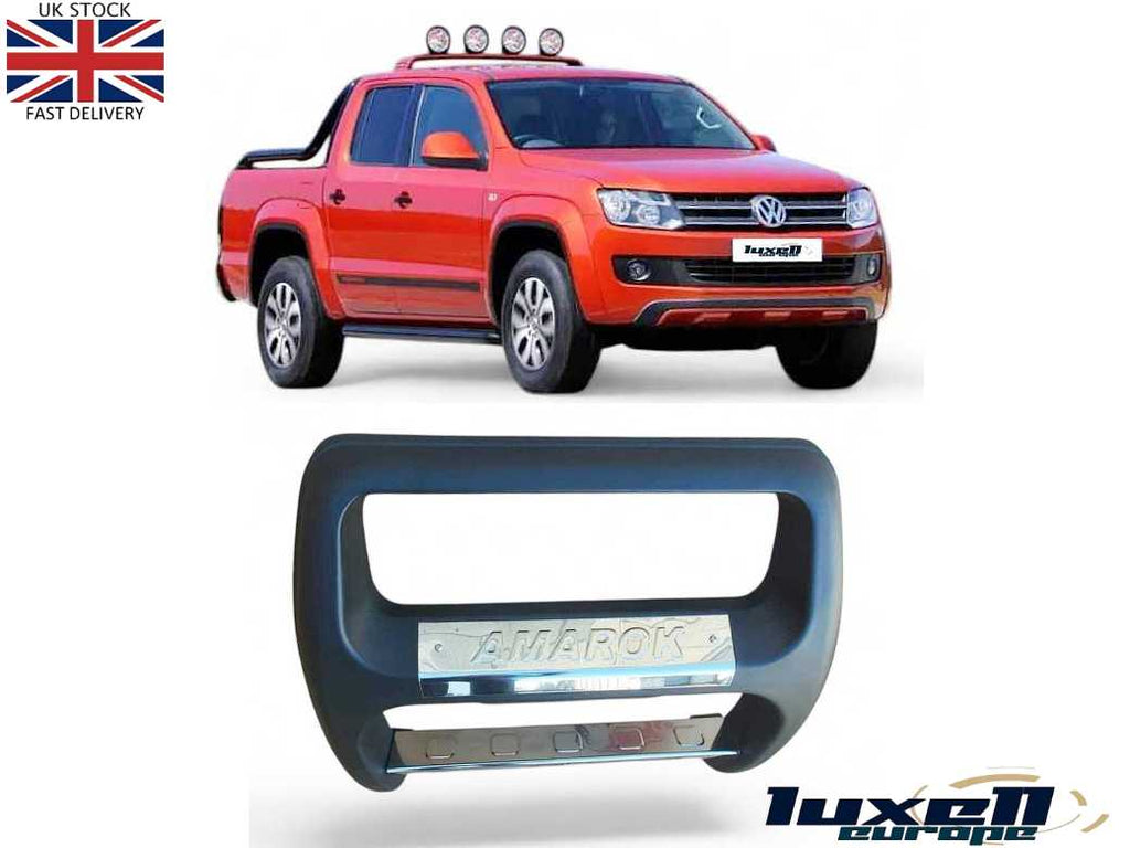 Front Nudge A - BAR Predator Bull Bar - Black & Chrome for VW Amarok 2010 - 2021 - Luxell Europe