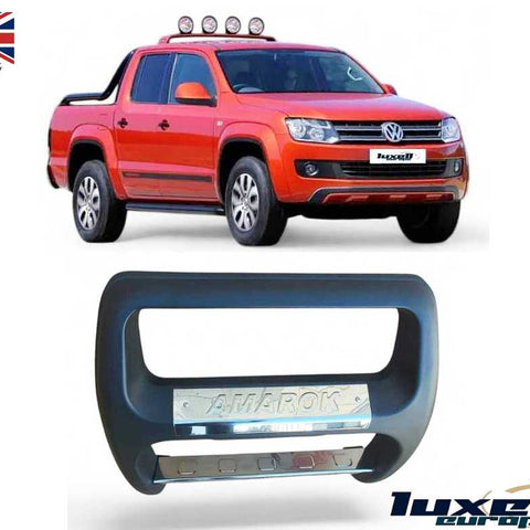 Front Nudge A - BAR Predator Bull Bar - Black & Chrome for VW Amarok 2010 - 2021 - Luxell Europe