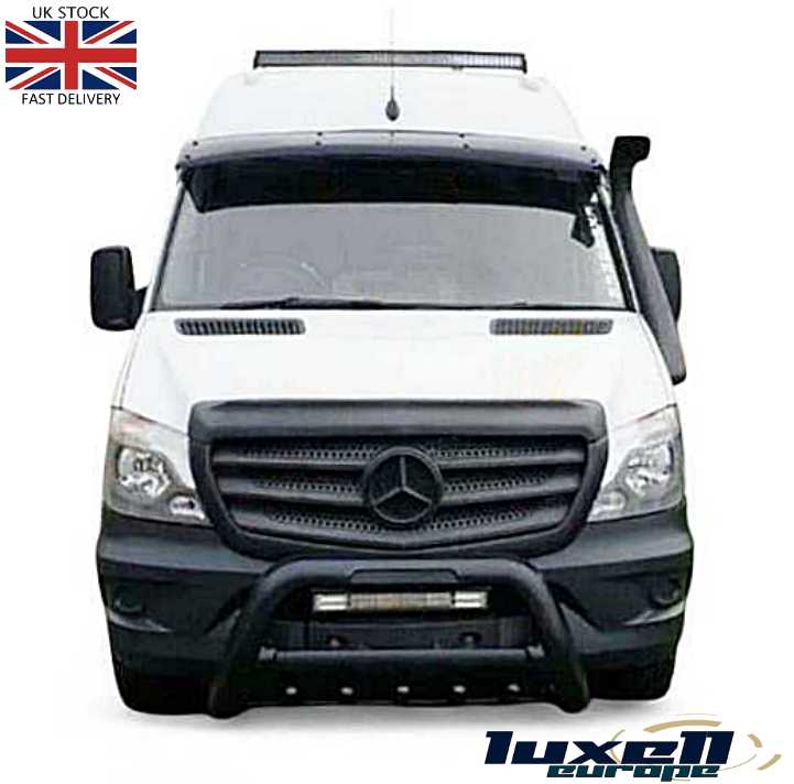 Front Nudge A - BAR Predator Bull Bar - Black Finish for Mercedes Sprinter 2T (1995 - 2006) - Luxell Europe