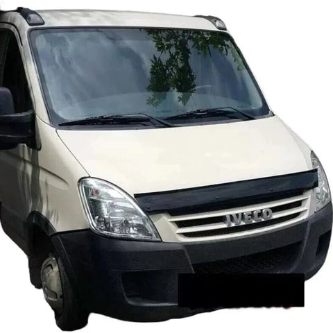 GLOSS BLACK BONNET WIND BONNET STONE PROTECTOR FOR IVECO DAILY 2010 - 2014 - Luxell Europe