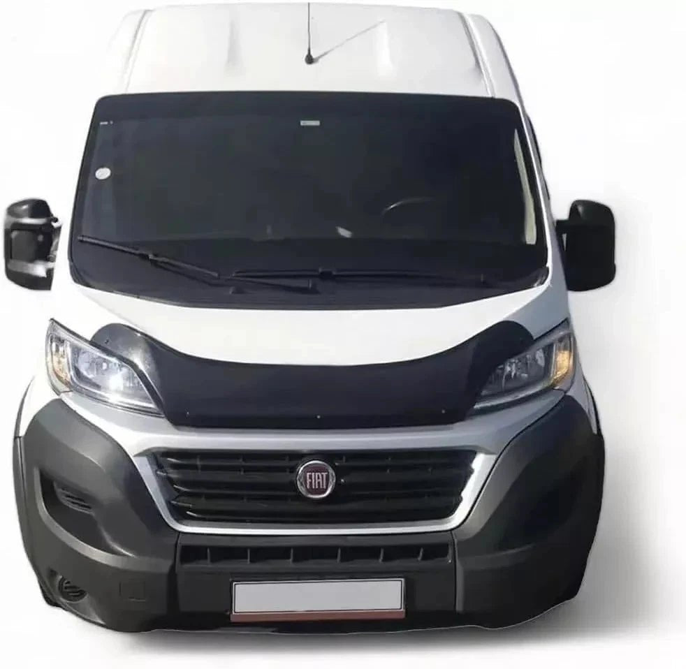 GLOSS BLACK BONNET WIND STONE PROTECTOR FOR FIAT DUCATO 2014 ONWARDS - Luxell Europe