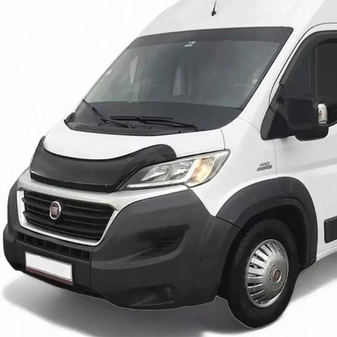 GLOSS BLACK BONNET WIND STONE PROTECTOR FOR FIAT DUCATO 2014 ONWARDS - Luxell Europe
