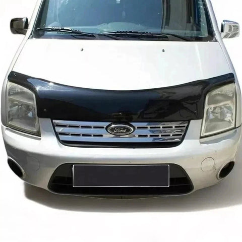 GLOSS BLACK BONNET WIND STONE PROTECTOR FOR FORD TRANSIT CONNECT 2002 - 2013 - Luxell Europe