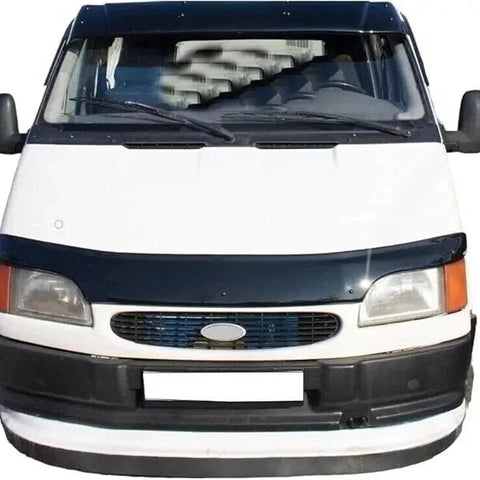GLOSS BLACK BONNET WIND STONE PROTECTOR FOR FORD TRANSIT MK5 1994 - 2002 - Luxell Europe