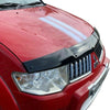 GLOSS BLACK BONNET WIND STONE PROTECTOR FOR MITSUBISHI L200 TRITON 2007 - 2015 - Luxell Europe
