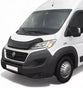 GLOSS BLACK BONNET WIND STONE PROTECTOR FOR PEUGEOT BOXER 2014 ONWARDS - Luxell Europe