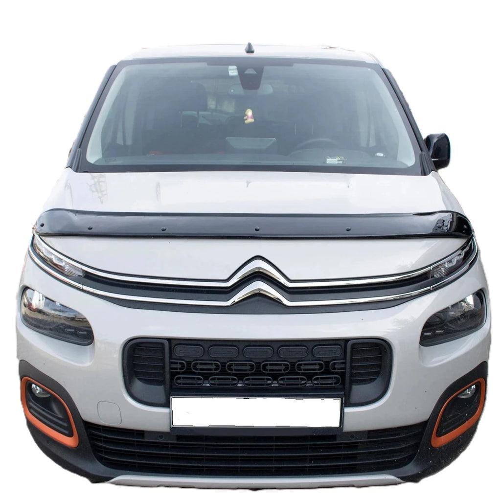 GLOSS BLACK BONNET WIND STONE PROTECTOR FOR PEUGEOT PARTNER/RIFTER 2019 ONWARDS - Luxell Europe