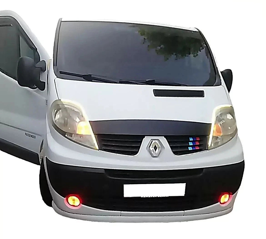 GLOSS BLACK BONNET WIND STONE PROTECTOR FOR RENAUL TRAFIC 2001 - 2013 - Luxell Europe