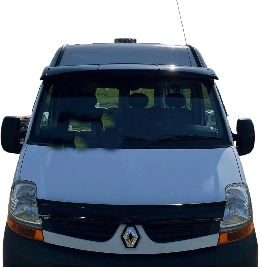 GLOSS BLACK BONNET WIND STONE PROTECTOR FOR RENAULT MASTER 2007 - 2010 - Luxell Europe