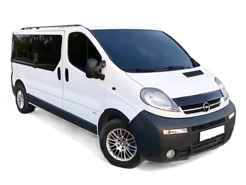 GLOSS BLACK BONNET WIND STONE PROTECTOR FOR VAUXHALL OPEL VIVARO 2001 - 2013 - Luxell Europe