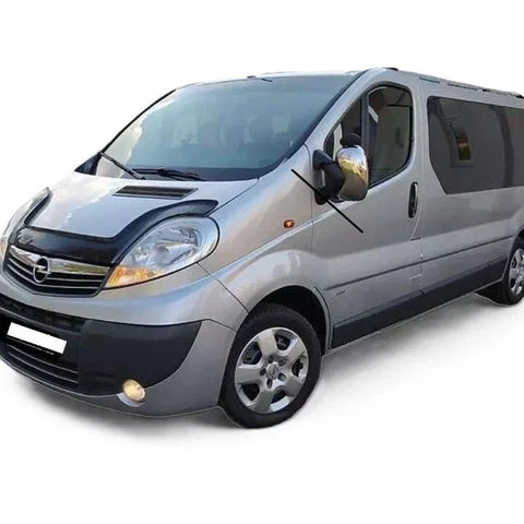 GLOSS BLACK BONNET WIND STONE PROTECTOR FOR VAUXHALL OPEL VIVARO 2001 - 2013 - Luxell Europe