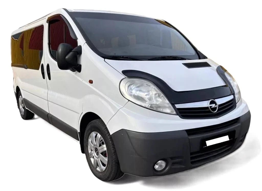 GLOSS BLACK BONNET WIND STONE PROTECTOR FOR VAUXHALL OPEL VIVARO 2001 - 2013 - Luxell Europe