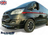 Gloss Black Front Lower Splitter Spoiler Lip fits Ford Transit Custom 2012–2017 | Front Bumper Lip Trim - Luxell Europe