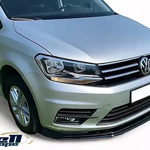 Gloss Black Front Splitter Lip Spoiler fits VW Caddy MK4 2015–2020 | Lower Bumper Trim - Luxell Europe
