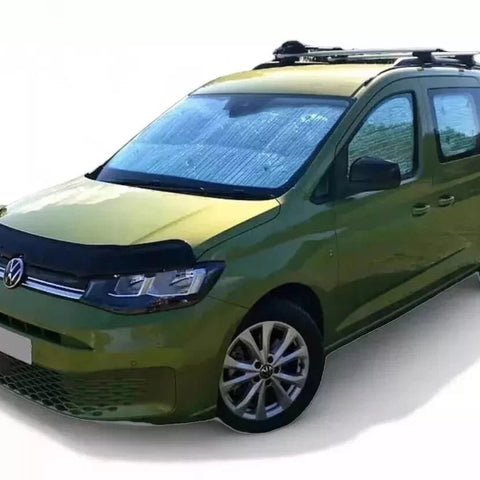 GLOSS BLACK GLOSS BONNET WIND STONE PROTECTOR FOR CADDY MK5 V 2020 ONWARDS - Luxell Europe