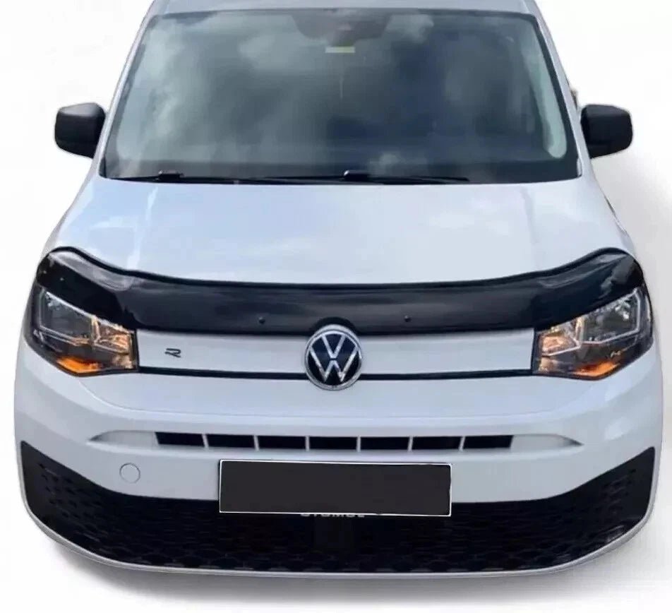 GLOSS BLACK GLOSS BONNET WIND STONE PROTECTOR FOR CADDY MK5 V 2020 ONWARDS - Luxell Europe