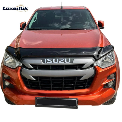 GLOSS BLACK GLOSS BONNET WIND STONE PROTECTOR FOR ISUZI D - MAX 2020 ONWARDS - Luxell Europe