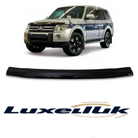 GLOSS BLACK GLOSS BONNET WIND STONE PROTECTOR FOR MITSUBISHI PAJERO SHOGUN 1998 - 2006 - Luxell Europe