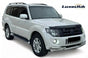 GLOSS BLACK GLOSS BONNET WIND STONE PROTECTOR FOR Mitsubishi Pajero Shogun 2007 - 2019 - Luxell Europe