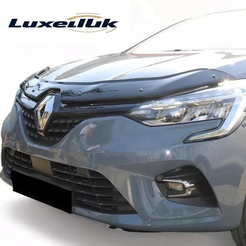 GLOSS BLACK GLOSS BONNET WIND STONE PROTECTOR FOR RENAULT CLIO V MK5 2019 ONWARDS - Luxell Europe