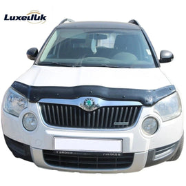 GLOSS BLACK GLOSS BONNET WIND STONE PROTECTOR FOR SKODA YETI 2009 - 2013 - Luxell Europe