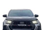GLOSS BLACK GLOSS BONNET WIND STONE PROTECTOR FOR TOYOTA HILUX 2015 - 2019 - Luxell Europe