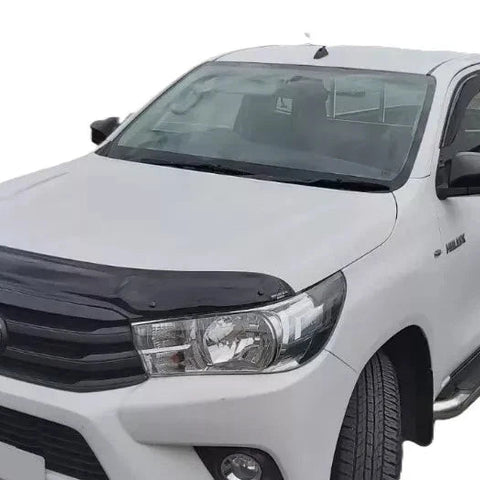 GLOSS BLACK GLOSS BONNET WIND STONE PROTECTOR FOR TOYOTA HILUX 2015 - 2019 - Luxell Europe