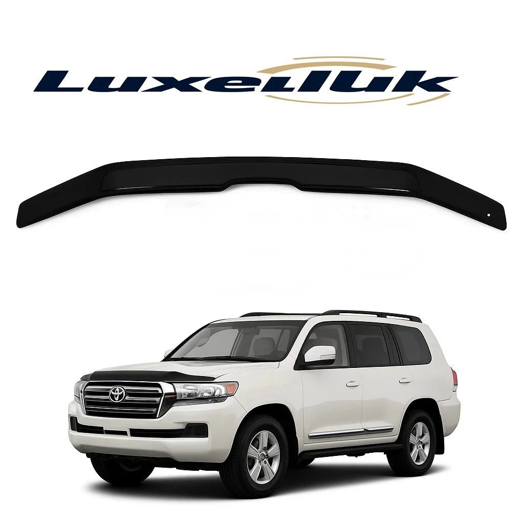 GLOSS BLACK GLOSS BONNET WIND STONE PROTECTOR FOR TOYOTA LAND CRUISER 2015 - 2019 - Luxell Europe