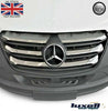 Mercedes Sprinter W907 (2018+) Chrome Front Grille Trim – 6pc Polished Stainless Steel Set - Luxell Europe
