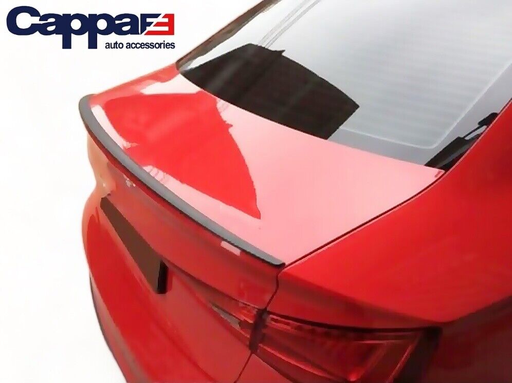 Piano Black Rear Tailgate Boot Spoiler Lip Addon Fits Audi A3 Saloon 2013-2019 - Luxell Europe