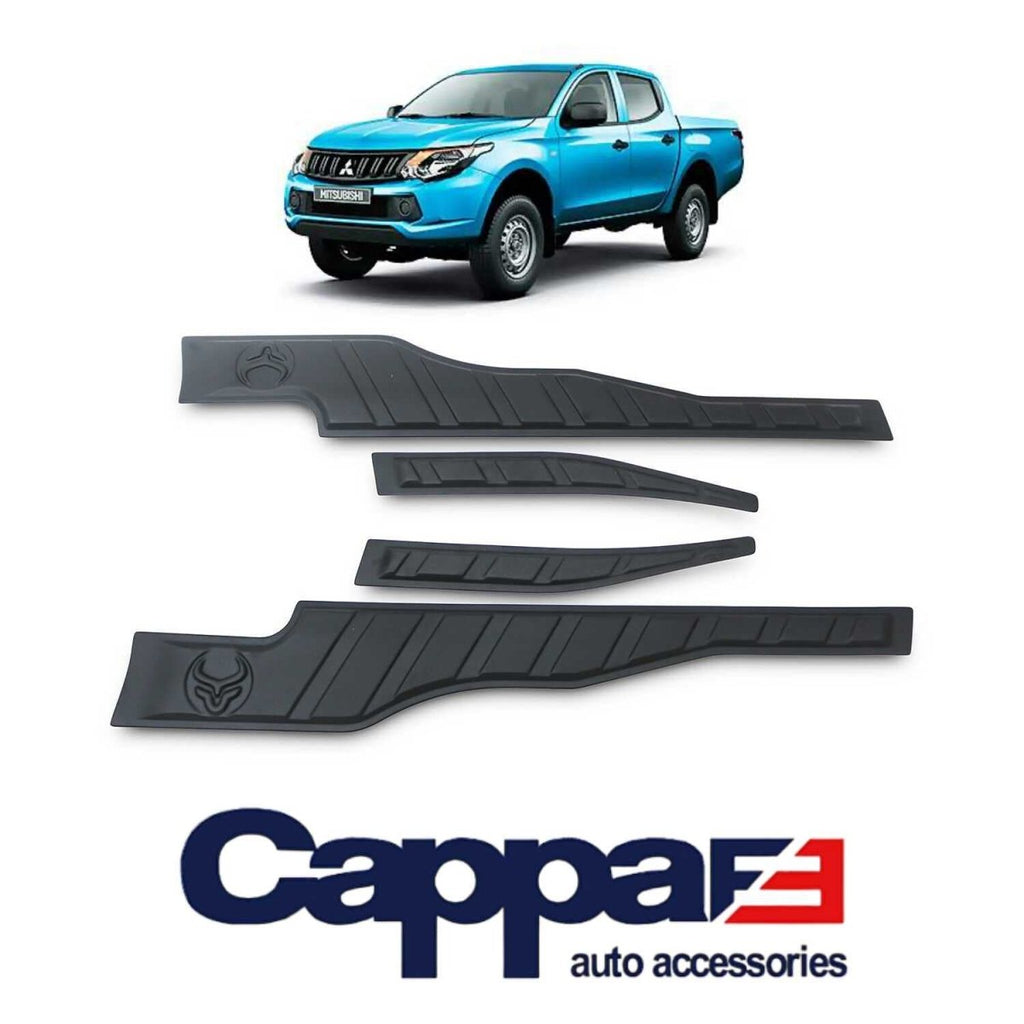 Premium Black ABS Plastic Side Cladding Kits Upper Moulding Set for Mitsubishi L200 / Triton 2015-2019 - Luxell Europe