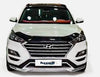 "Premium Black Bonnet Protector Stone Bug Deflector Guard for Hyundai Tucson 2015 - 2020 - Luxell Europe