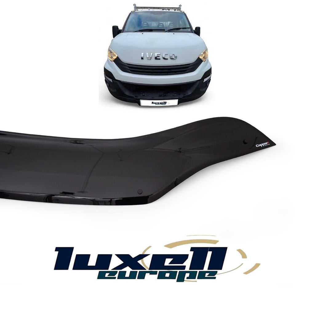 Premium Black Bonnet Protector Stone Deflector Guard for Iveco Daily 2014-2019 - Luxell Europe