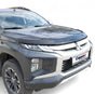 Premium Black Bonnet Protector Stone Deflector Guard for Mitsubishi L200 2019-2023 - Luxell Europe