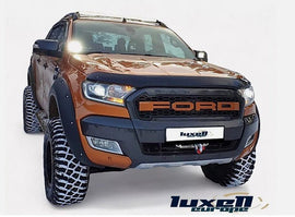 Premium Black Bonnet Protector Wind Bug Stone Deflector Guard for Ranger 2015 - 2019 - Luxell Europe