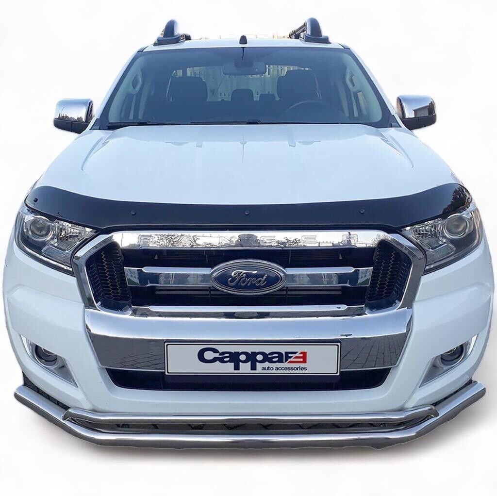 Premium Black Bonnet Protector Wind Bug Stone Deflector Guard for Ranger 2015-2019 - Luxell Europe