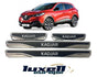 Premium Chrome and Carbon Fiber Door Sill Scratch Guards for RENAULT KADJAR - Set of 4 (2015-2024) - Luxell Europe