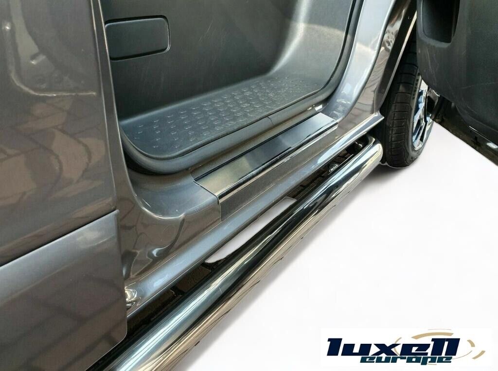 Premium Chrome Door Sill Guard for Vauxhall Vivaro 2014-2018 / Renault Trafic 2014-2021 - Luxell Europe