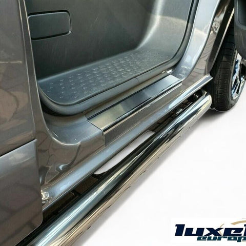 Premium Chrome Door Sill Guard for Vauxhall Vivaro 2014-2018 / Renault Trafic 2014-2021 - Luxell Europe