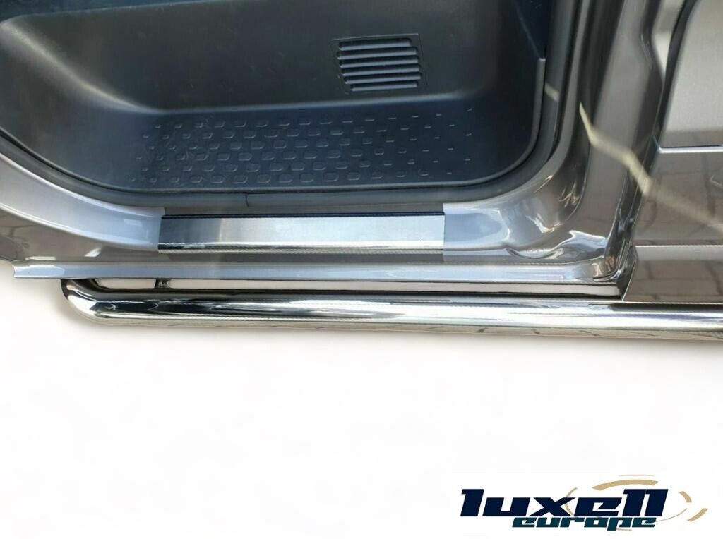 Premium Chrome Door Sill Guard for Vauxhall Vivaro 2014-2018 / Renault Trafic 2014-2021 - Luxell Europe