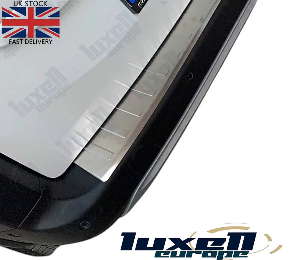 Premium Chrome Rear Bumper Protector Guard for Citroen Berlingo, Vauxhall Combo E, Peugeot Rifter, and Peugeot Partner (2018 - 2024) - Luxell Europe