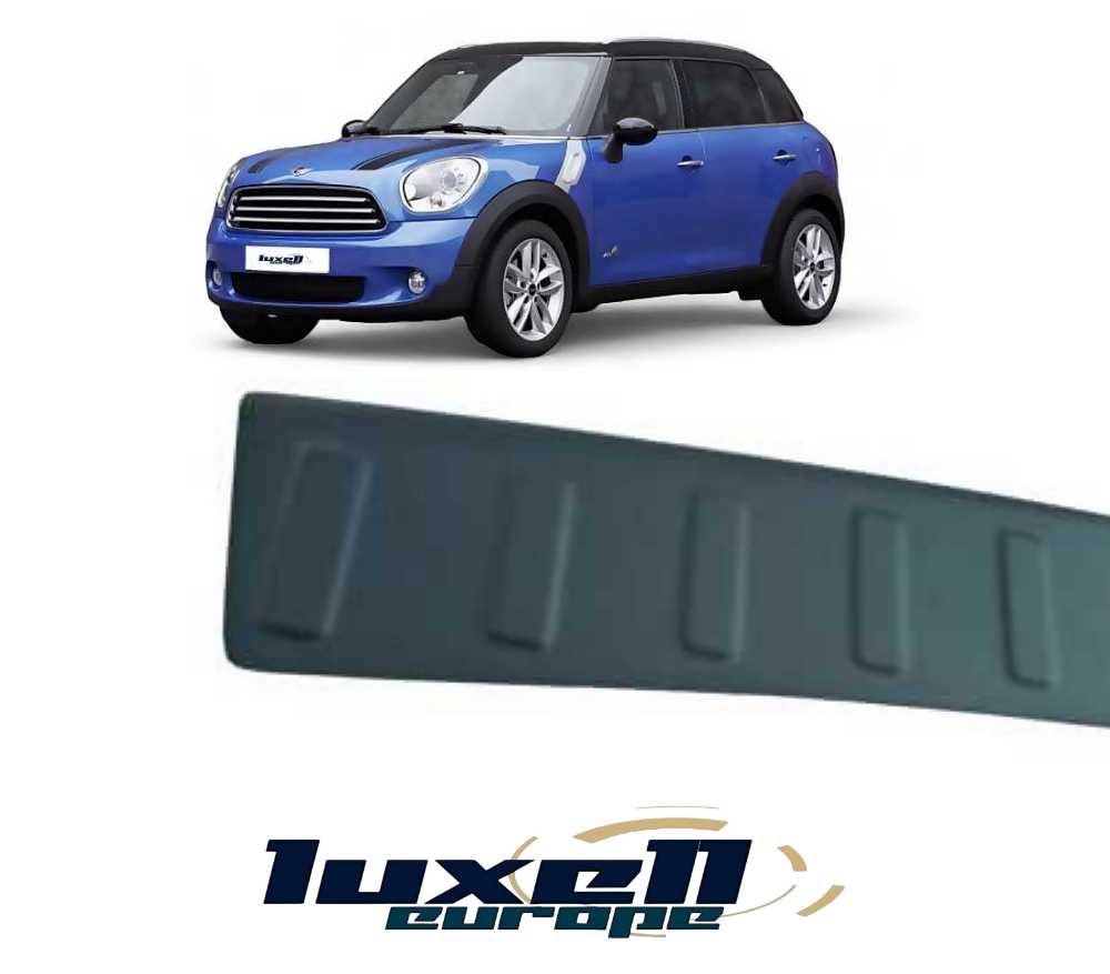 Rear Bumper Sill Protector Scratch Guard (Black) for Mini Countryman R60 Estate 2010-2016 and Vauxhall Astra K Estate 2015-2021 - Luxell Europe