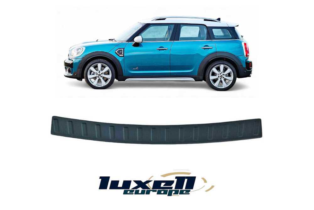 Rear Bumper Sill Protector Scratch Guard (Black) for Mini Countryman R60 Estate 2010-2016 and Vauxhall Astra K Estate 2015-2021 - Luxell Europe