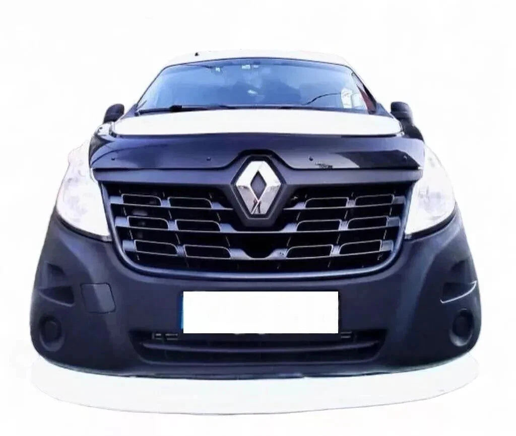 GLOSS BLACK BONNET WIND STONE PROTECTOR FOR RENAULT MASTER 2014-2018