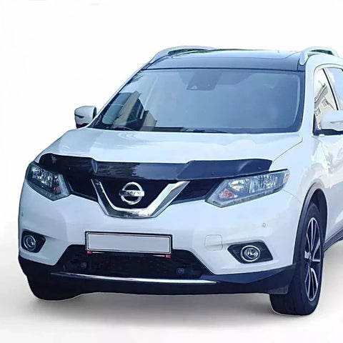 GLOSS BLACK BONNET WIND STONE PROTECTOR FOR NISSAN X-TRAIL 2013-2021