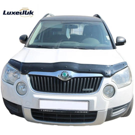 GLOSS BLACK GLOSS BONNET WIND STONE PROTECTOR FOR SKODA YETI 2009-2013