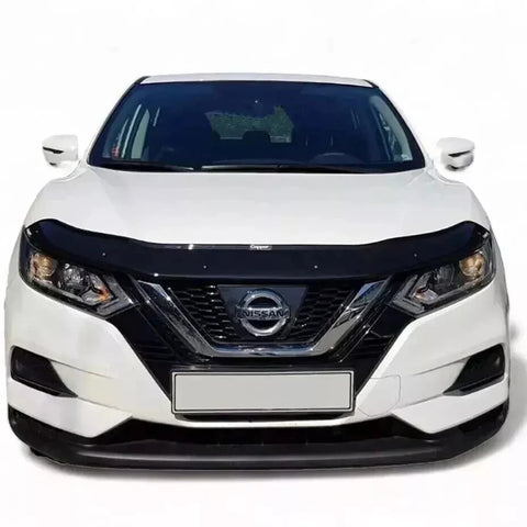GLOSS BLACK BONNET WIND STONE PROTECTOR FOR NISSAN QASHQAI J11 2017-2020