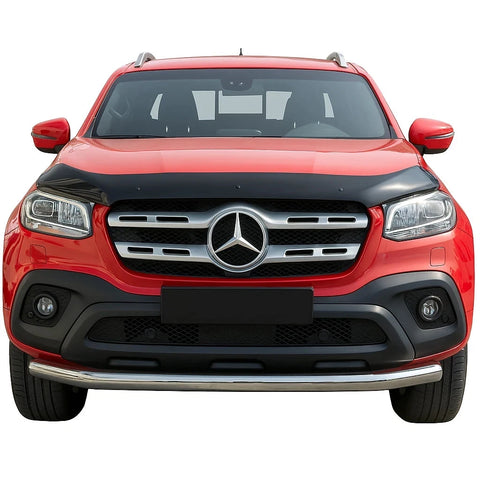 GLOSS BLACK BONNET WIND STONE PROTECTOR FOR MERCEDES X-CLASS 2017-2020